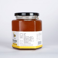 自然成熟荆条花蜂蜜（500g装）（六棱玻璃瓶500g）【中国农科院蜜蜂所技术出品 】