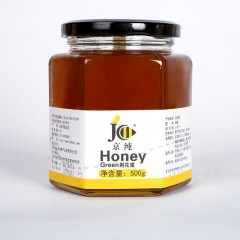 自然成熟荆条花蜂蜜（500g装）（六棱玻璃瓶500g）【中国农科院蜜蜂所技术出品 】